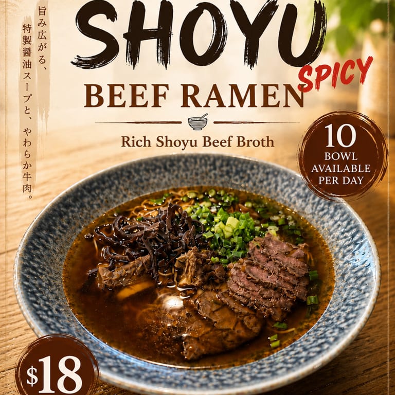 Indulge in Our Beef Ramen