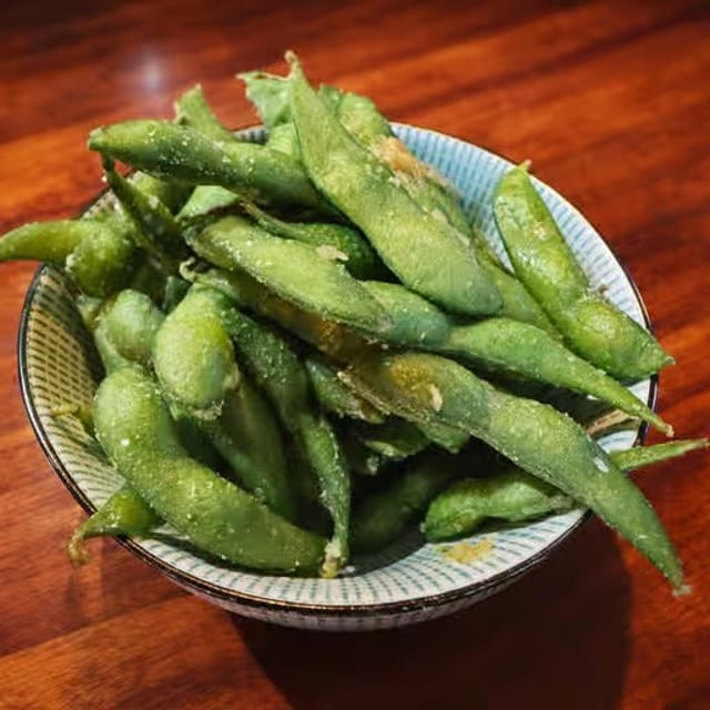 Edamame / Garlic Edamame.