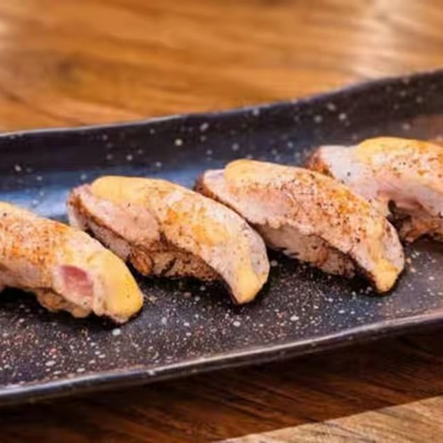 Cajun Tuna / Salmon Nigiri.