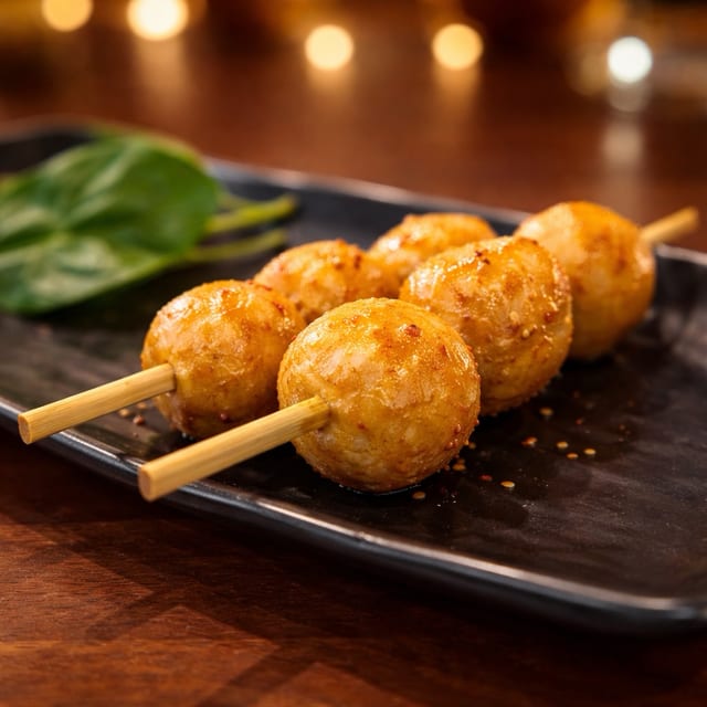 Scallop Skewer.