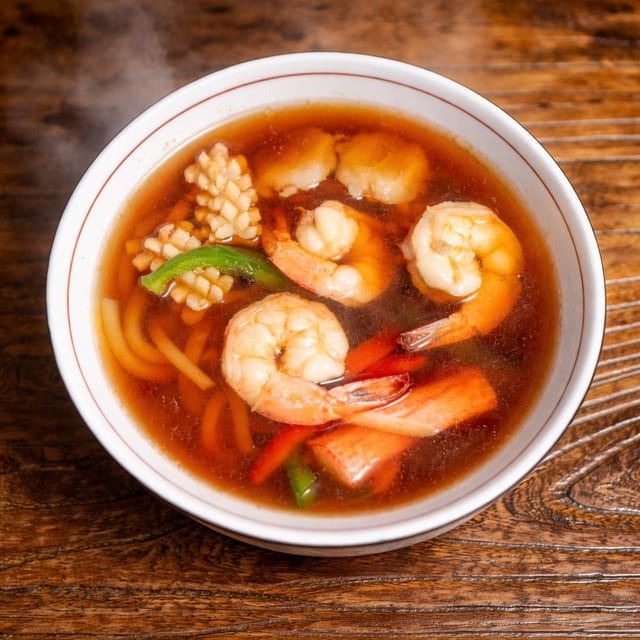 Seafood Udon Soup.