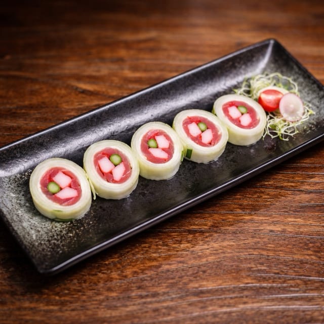Lollipop Roll Tuna / Salmon.