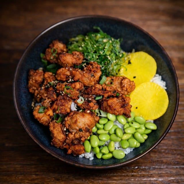 Karaage Chicken Rice Bowl.