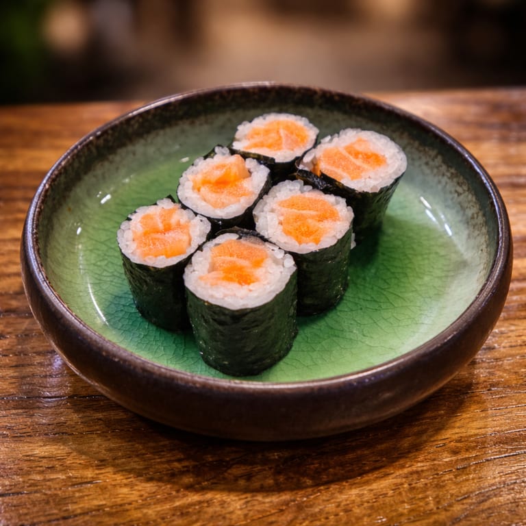 Savor our salmon roll